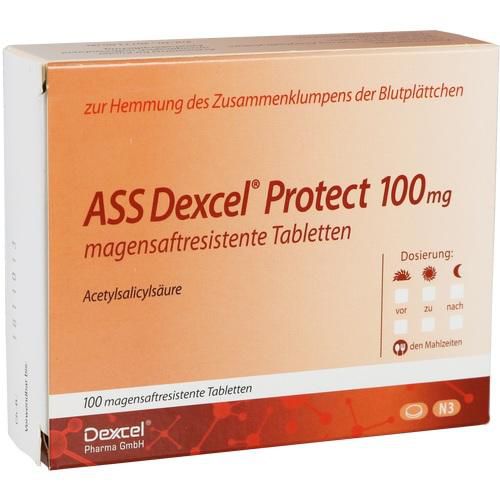 ASS Dexcel Protect 100 mg magensaftres.Tabletten